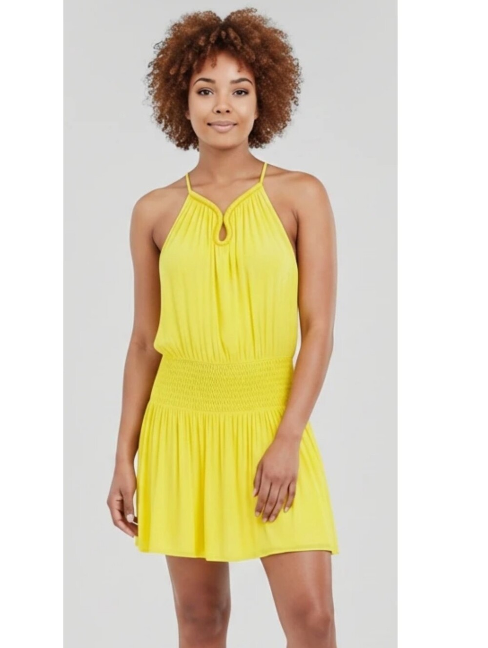 RAMY BROOK Canary Yellow Mini Dress